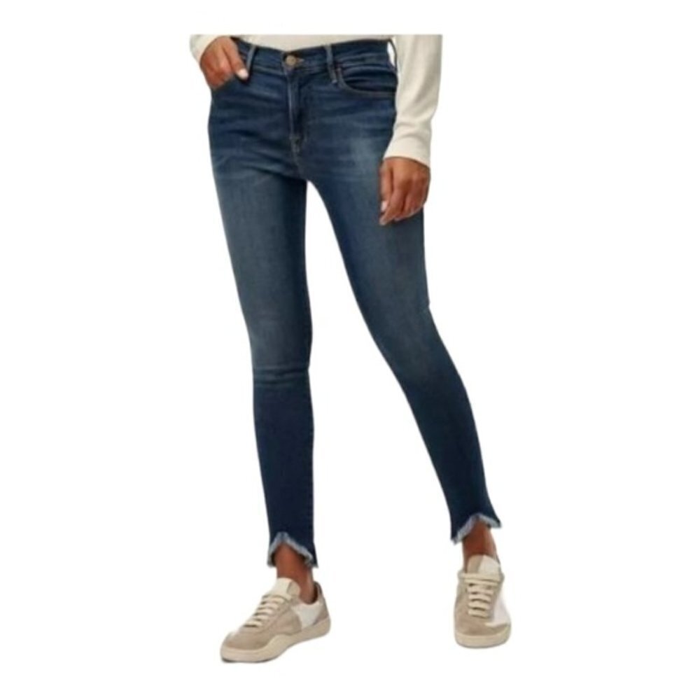 FRAME Denim - Aritizia - Le High Skinny Sulham Fray - Size 27 USA